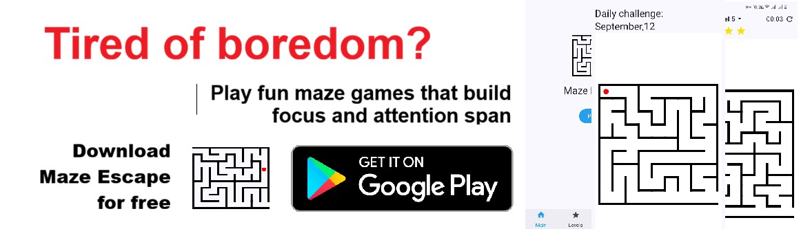Maze Escape ad banner